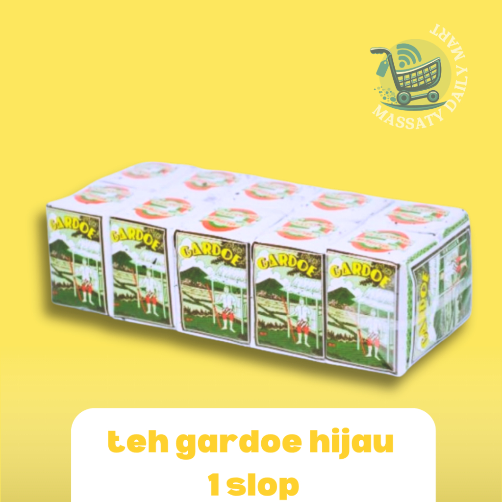 

TEH GARDOE GARDU HIJAU 1 SLOP = 10 PCS 40 gram (TANPA MINIMAL ORDER)