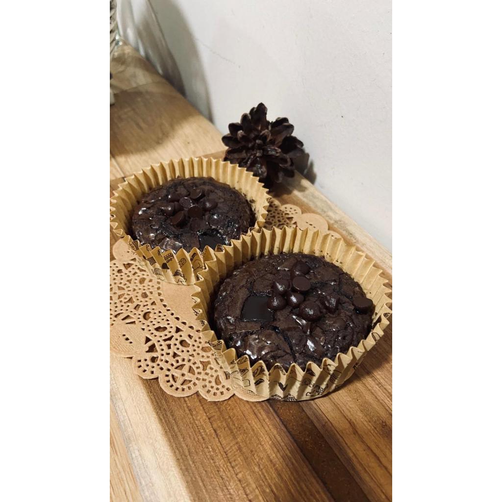 

Brownies Panggang Fudgy dan Lumer ukuran mini