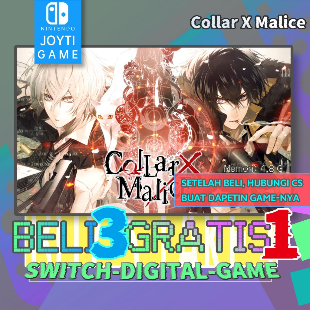 Collar X Malice Nintendo Switch Digital Game （BELI 3 GRATIS 1)
