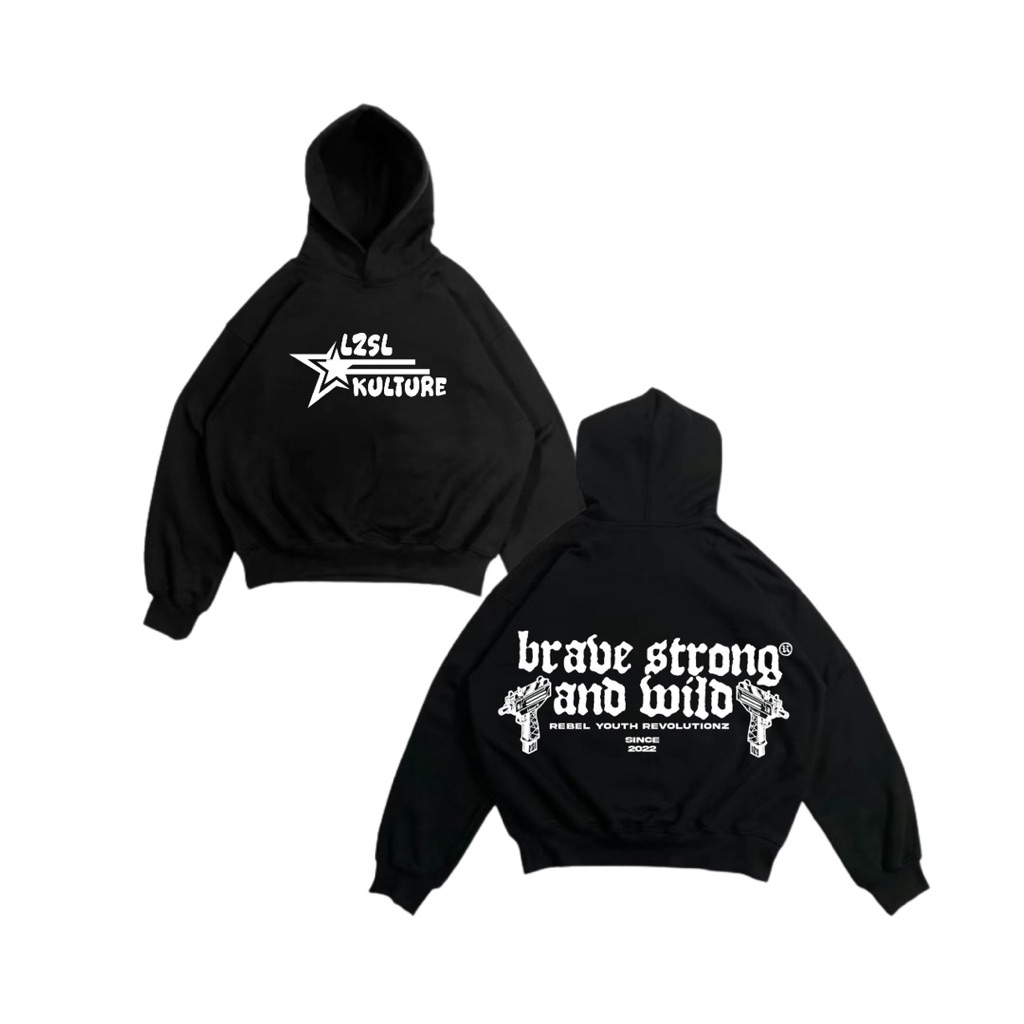 LS | HOODIE BOXY OVERSIZE 300gsm | Brave