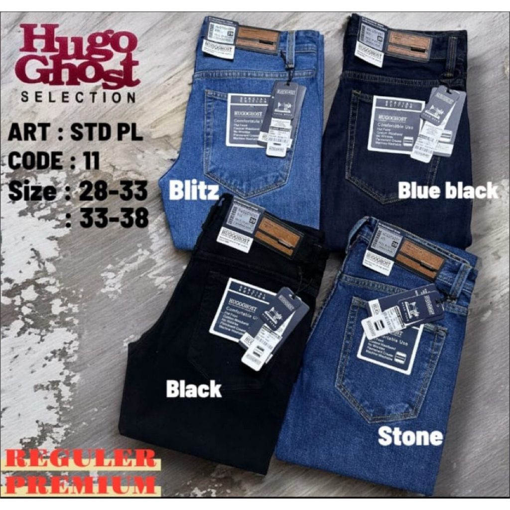 Jeans Pria Hugo Ghost || Celana Jeans Pria Standar || Hugo Ghost Premium 2025