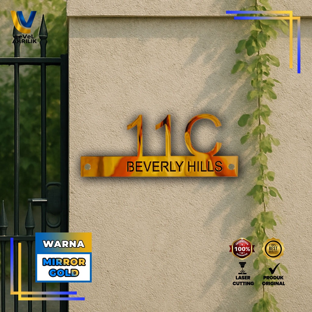 PLAT NOMOR RUMAH AKRILIK CUSTOM / PLAT RUMAH MINIMALIS / NOMOR RUMAH MINIMALIS