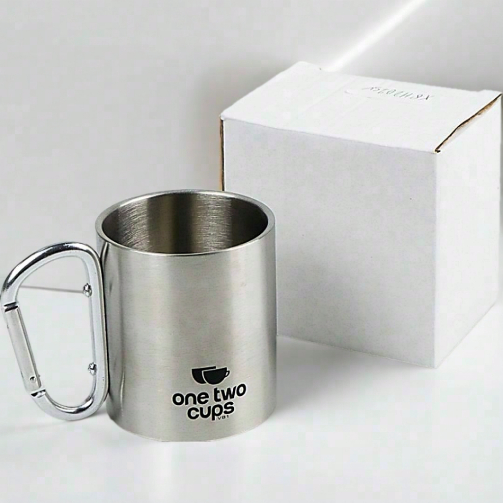 Mug Gelas Carabiner Stainless Steel High Quality 220ML - Mug Stainless - Mug Stainless Steel