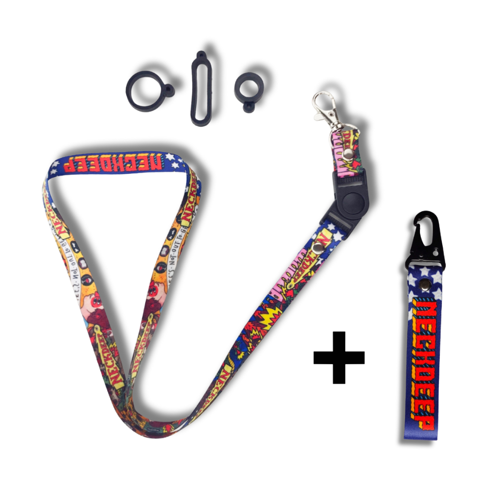 Promo Paket Bundle Lanyard Neckdeep by EL Lanyard Id Card Lanyard Gantungan Kunci Lanyard Tali HP La
