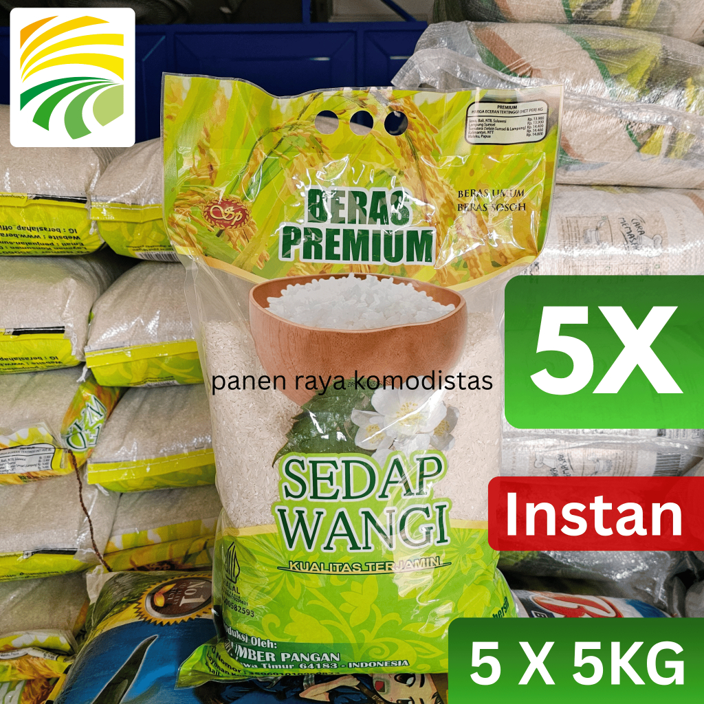 

Beras Sedap Wangi 5kg x 5 Pcs (1 Ball)