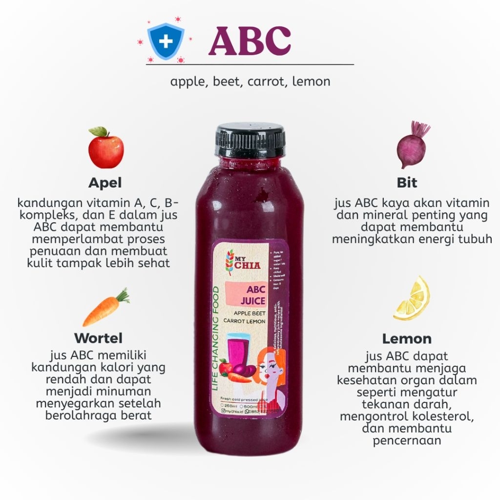 

ABC Healing Juice 500ml jus apel bit wortel