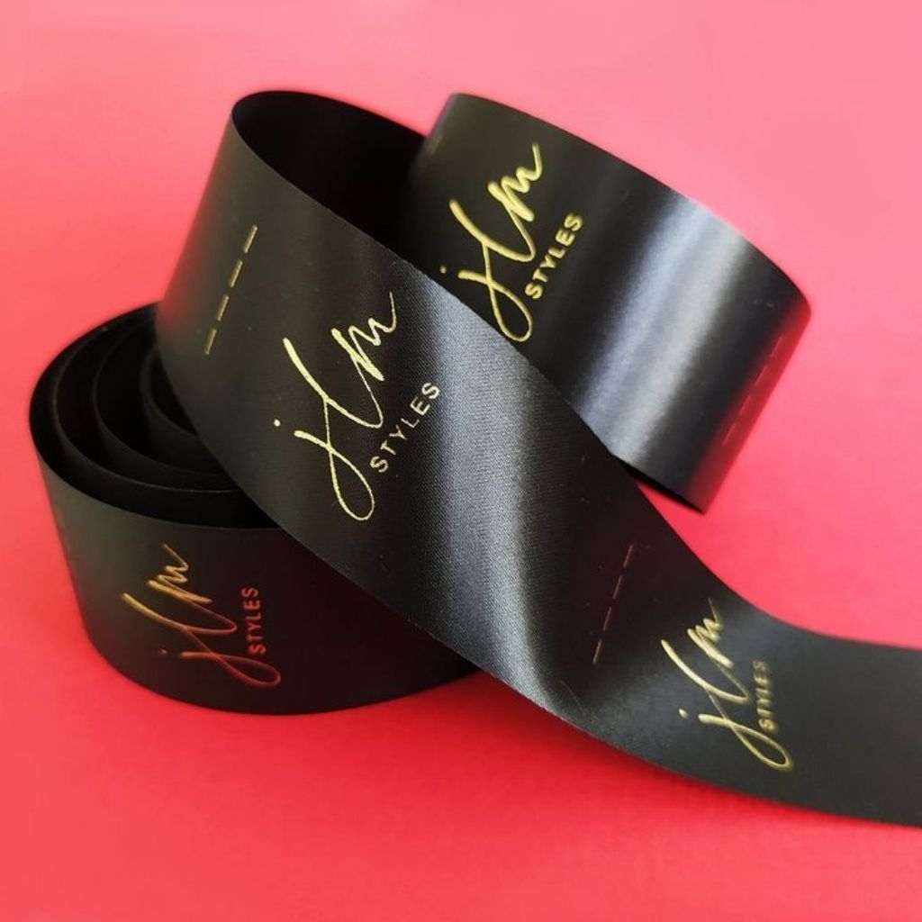 

label satin hitam/label baju/label nama/label kaos/label murah