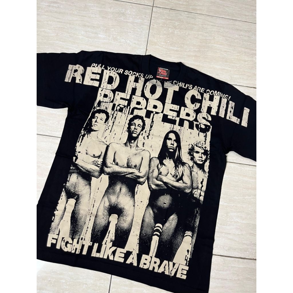 KAOS BAND BOOTLEG FANMADE IMPORT THAILAND THE ROXX THE MAXX DISCHARGE ALL OVER PRINT RED HOT CHILI P