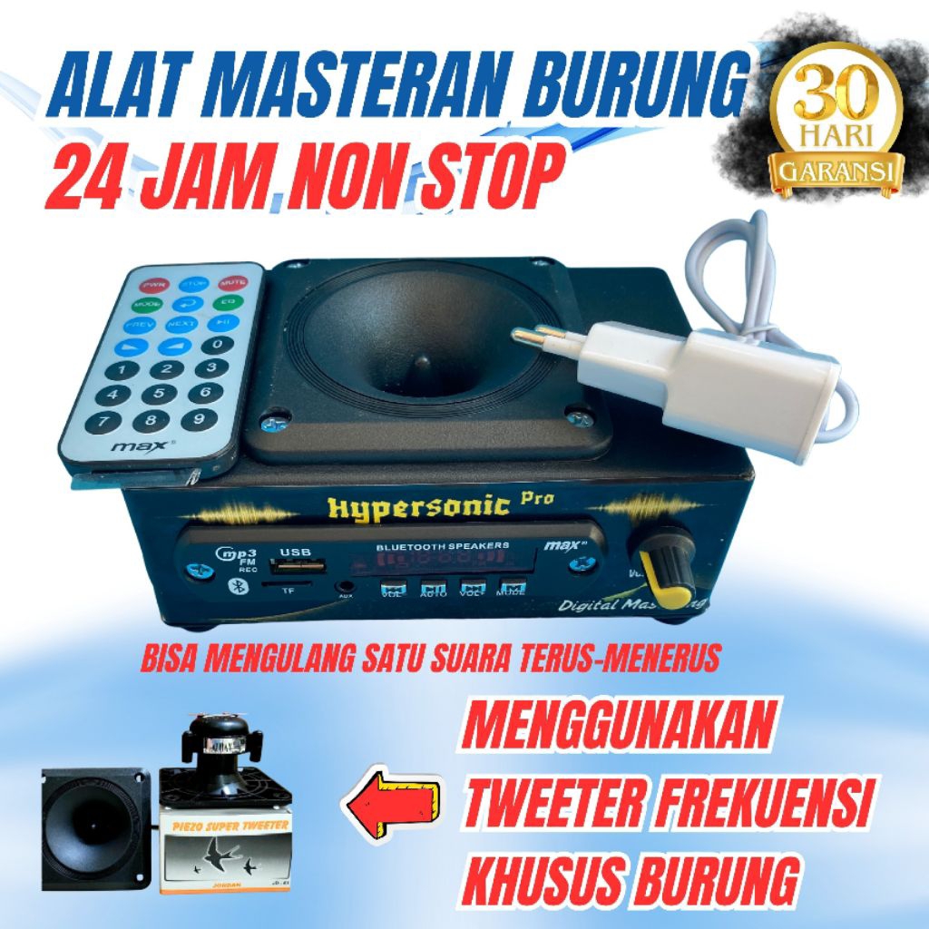 Speaker Masteran Burung MP3 24 Jam Suara Jernih