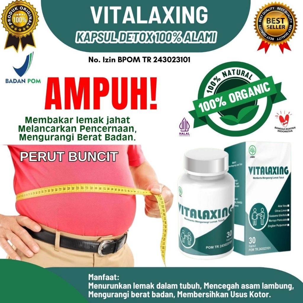 

Vitalaxing – Kapsul Herbal Diet Alami