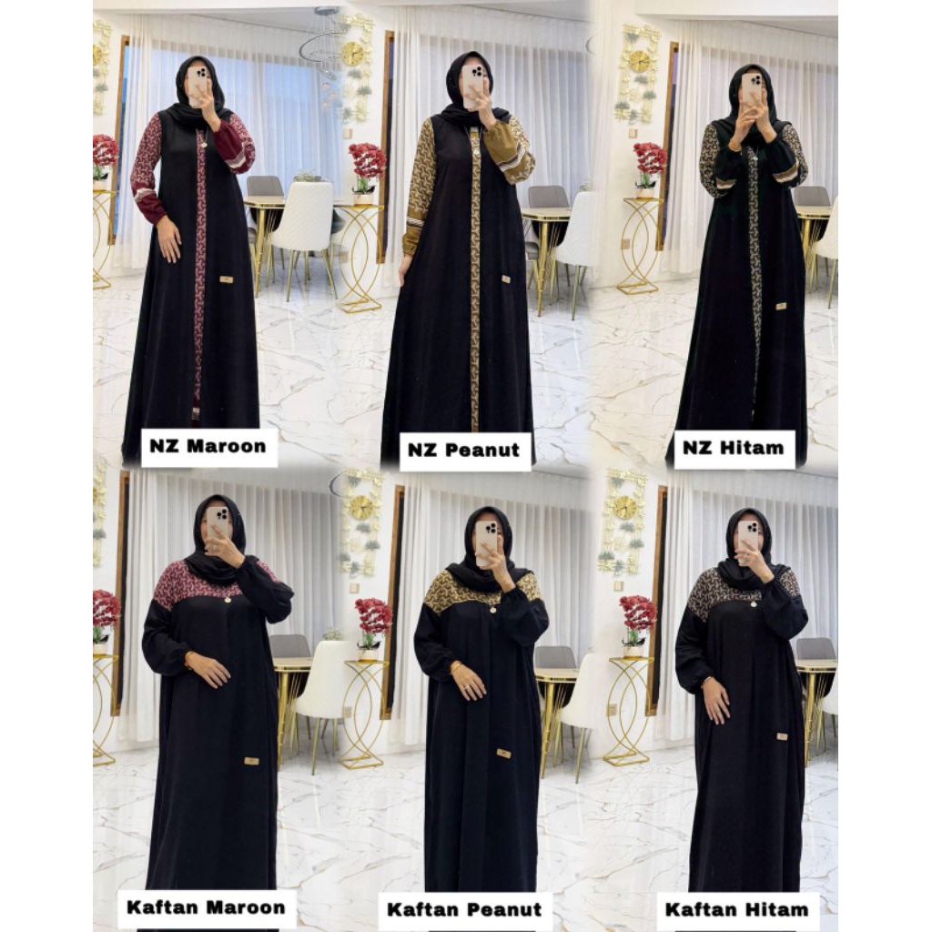 DRESS KAFTAN NZ JULY SERIES KAFTAN HITAM