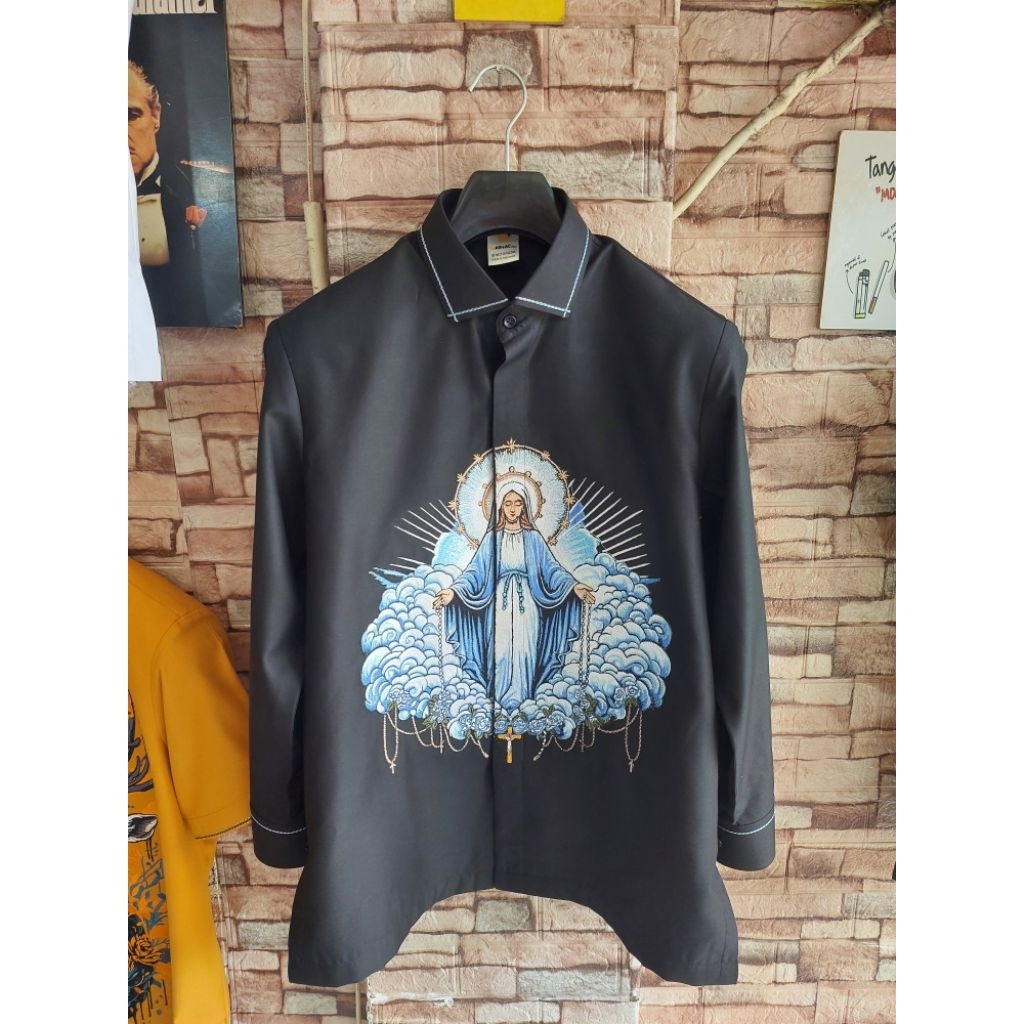 kemeja embroidered Bunda Maria