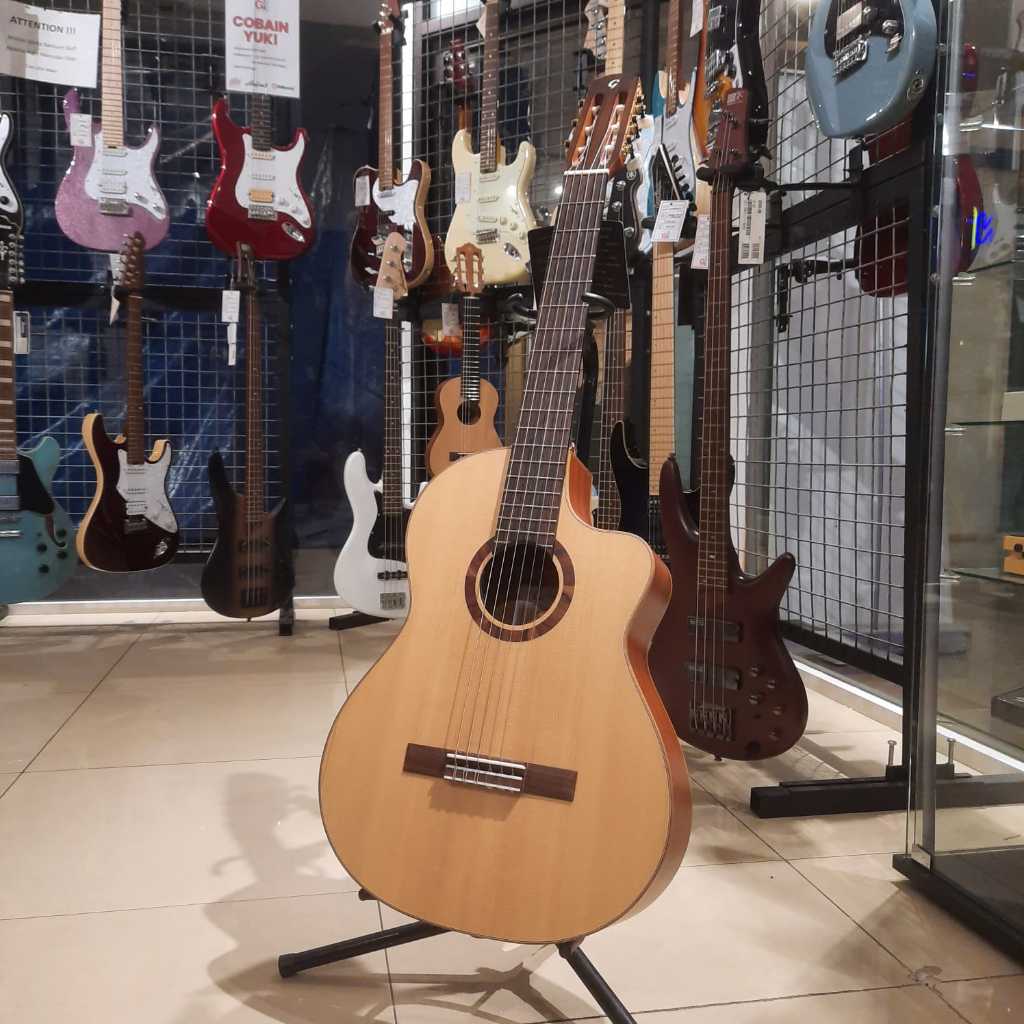Genta C400CE LB All Solid Classical Nylon Electric Gitar
