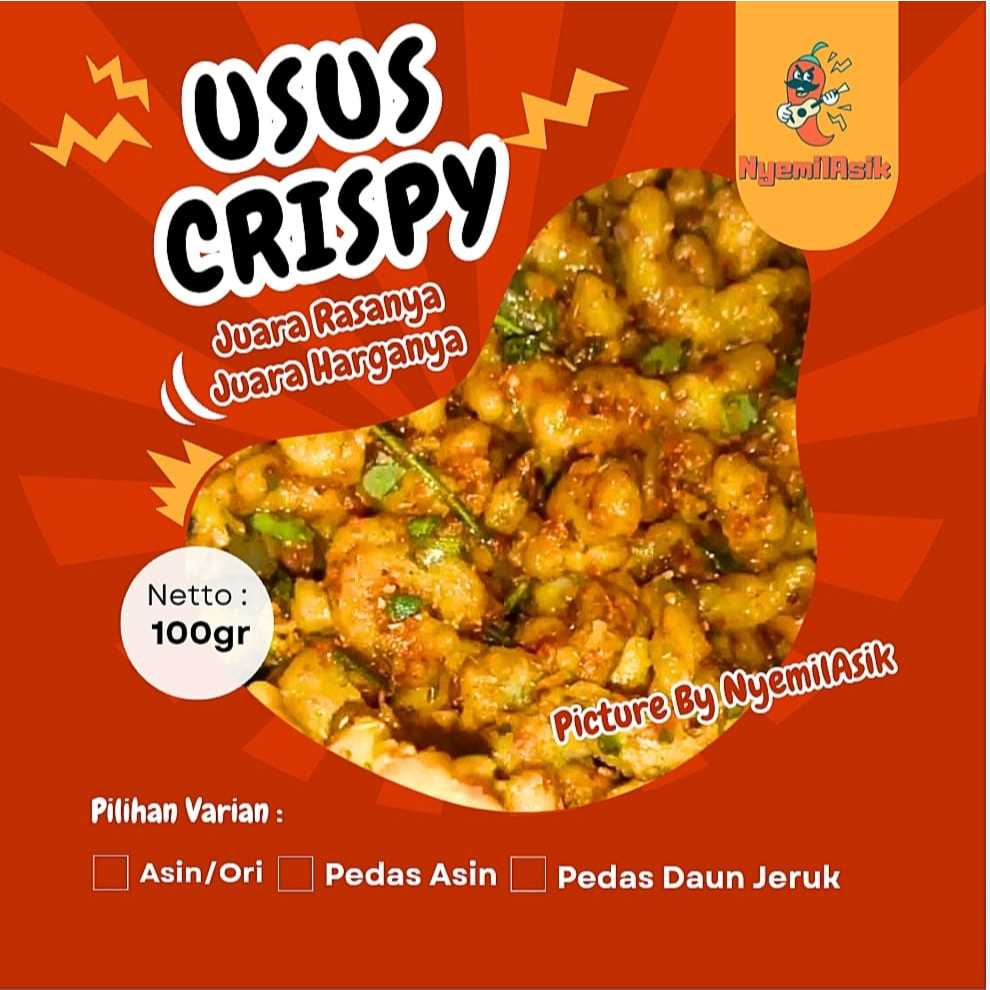 

100 Gram - Usus Ayam Crispy Pedas Daun Jeruk Original (BISA COD)
