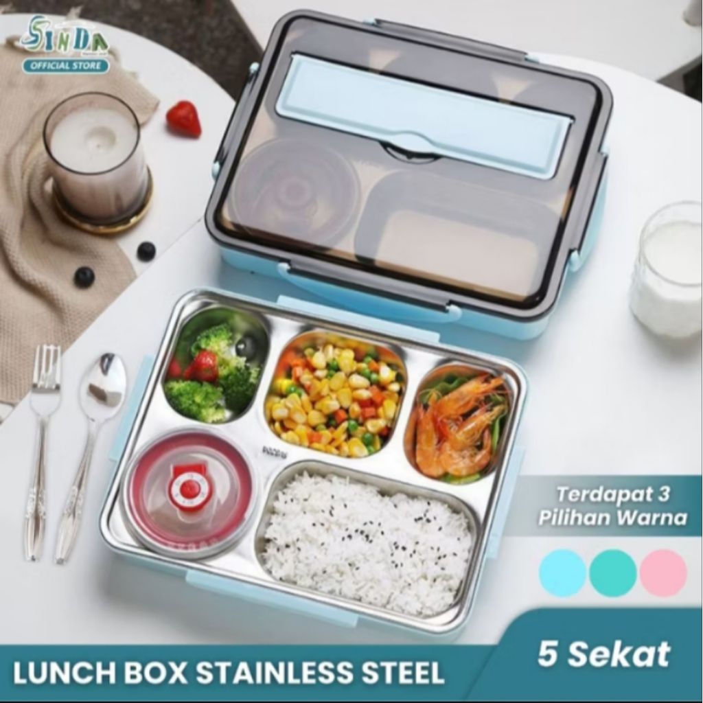 SSA Lunch Box Stainless 5 sekat