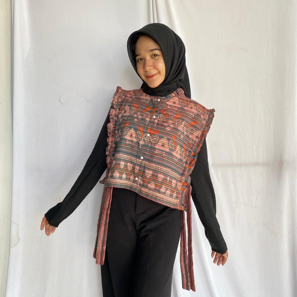 Vest Outer Tenun CSM Lurik Wanita