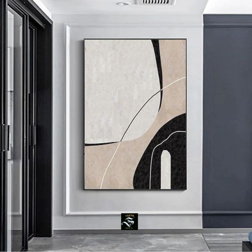 Hiasan Dinding Lukisan Abstrak modern.||Lukisan Dinding Aesthetic.