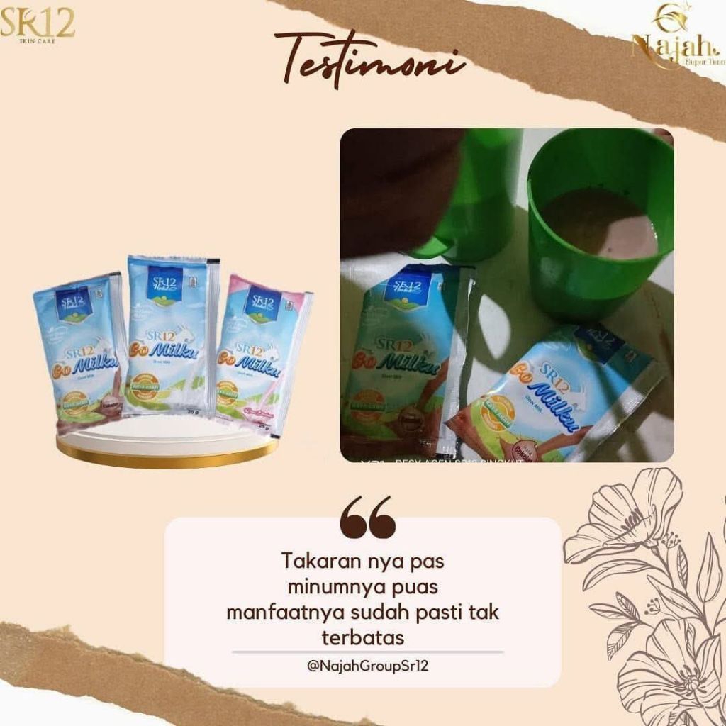 

Gomilku SR12 Sachet Susu kambing Etawa