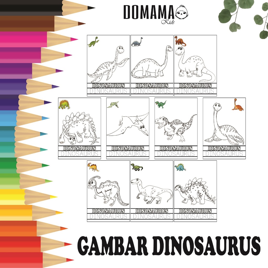

Gambar Dinosaurus : Gambar Mewarnai untuk Anak TK dan PAUD