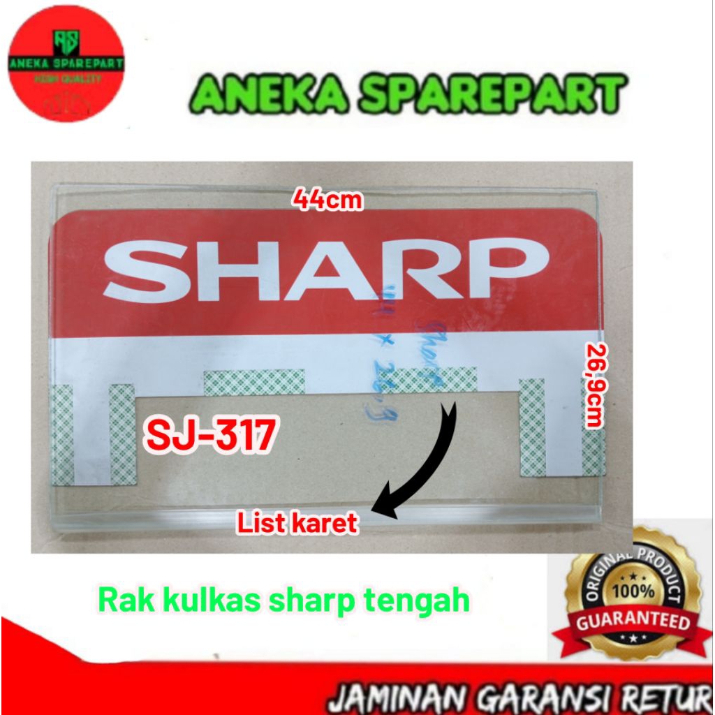 rak tengah kulkas sharp SJ-317