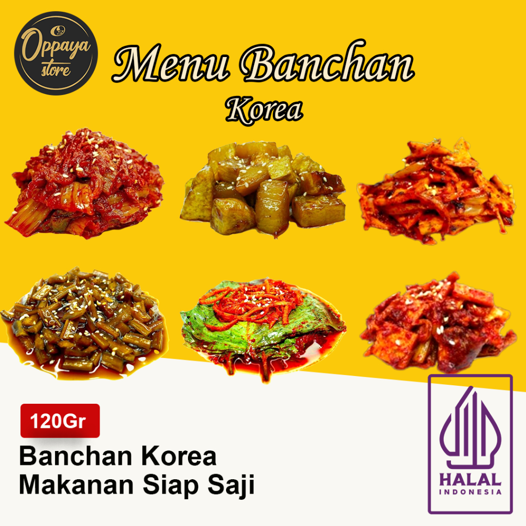 

Oppaya Store - Menu Banchan Korea Berbagai Jenis Varian