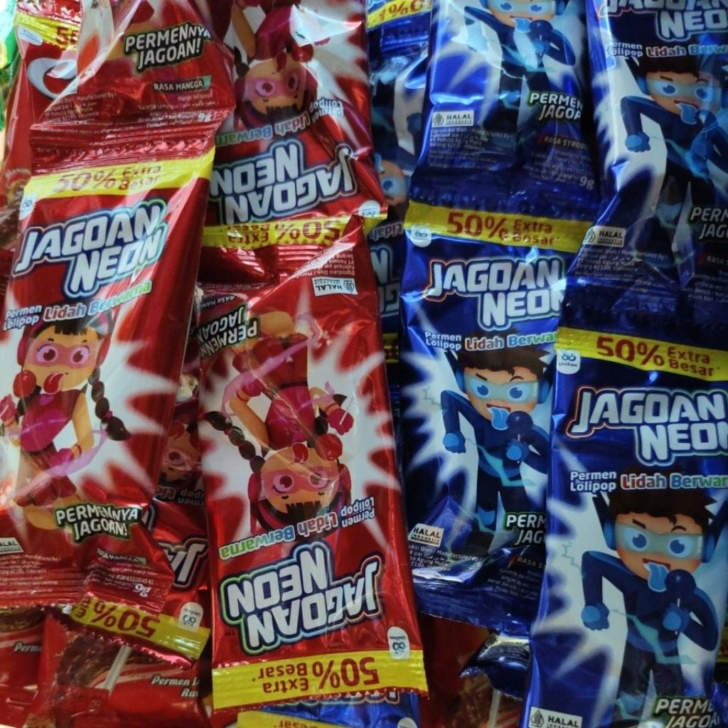 

PERMEN JAGOAN NEON ISI 10PCS