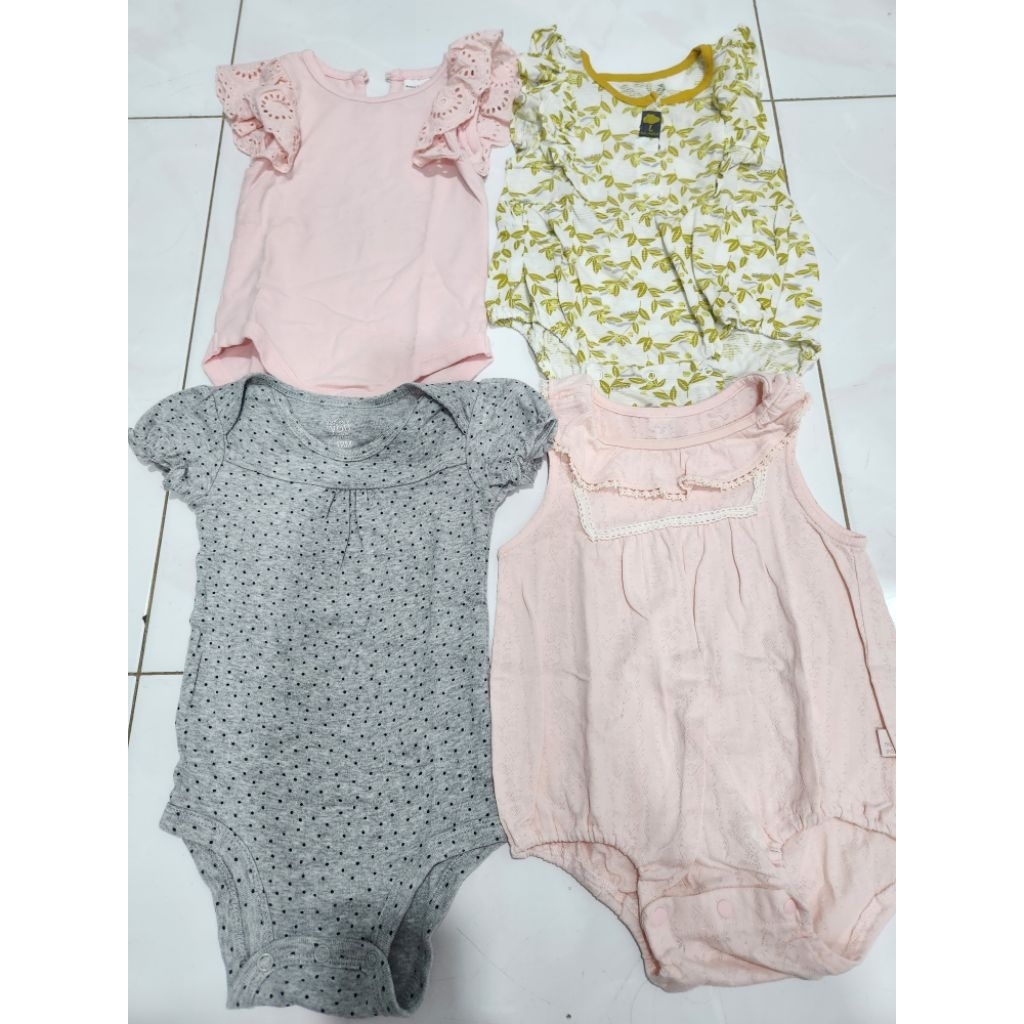 PRELOVED JUMPER PENDEK BABYBERRY MOIMOLN CARTERS BABY PEREMPUAN 6-12 BULAN JP GENTONG BABY