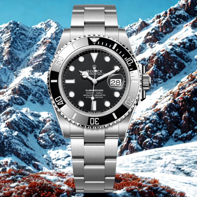 【✅Garansi 5 Tahun】ROLEX Submariner Series Kalender Hitam Jam Tangan Rolex Original 100%