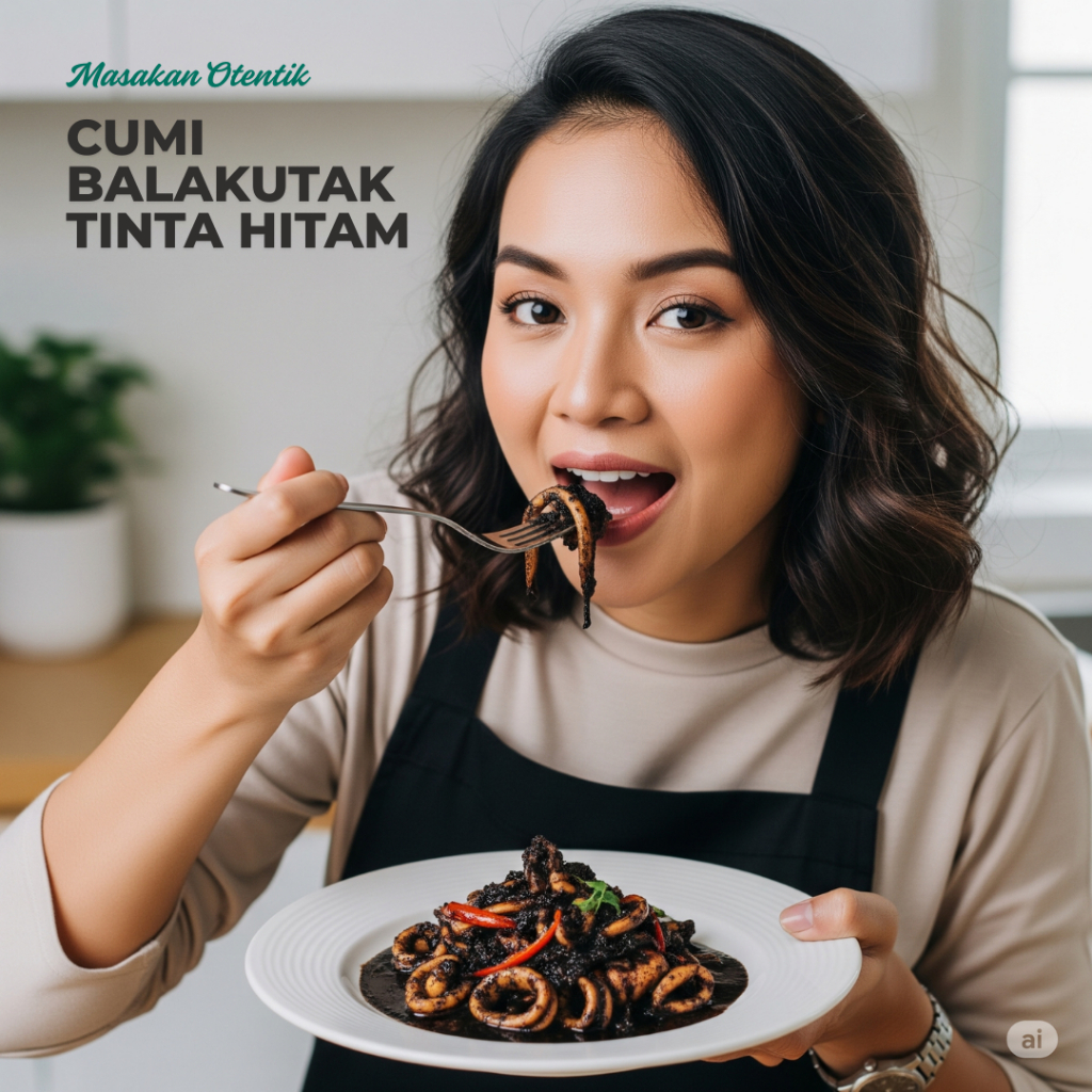 

[ PROMO 3 PACK ] Balakutak Rawit Cumi / Sotong Tinta Hitam - 350gr/pack