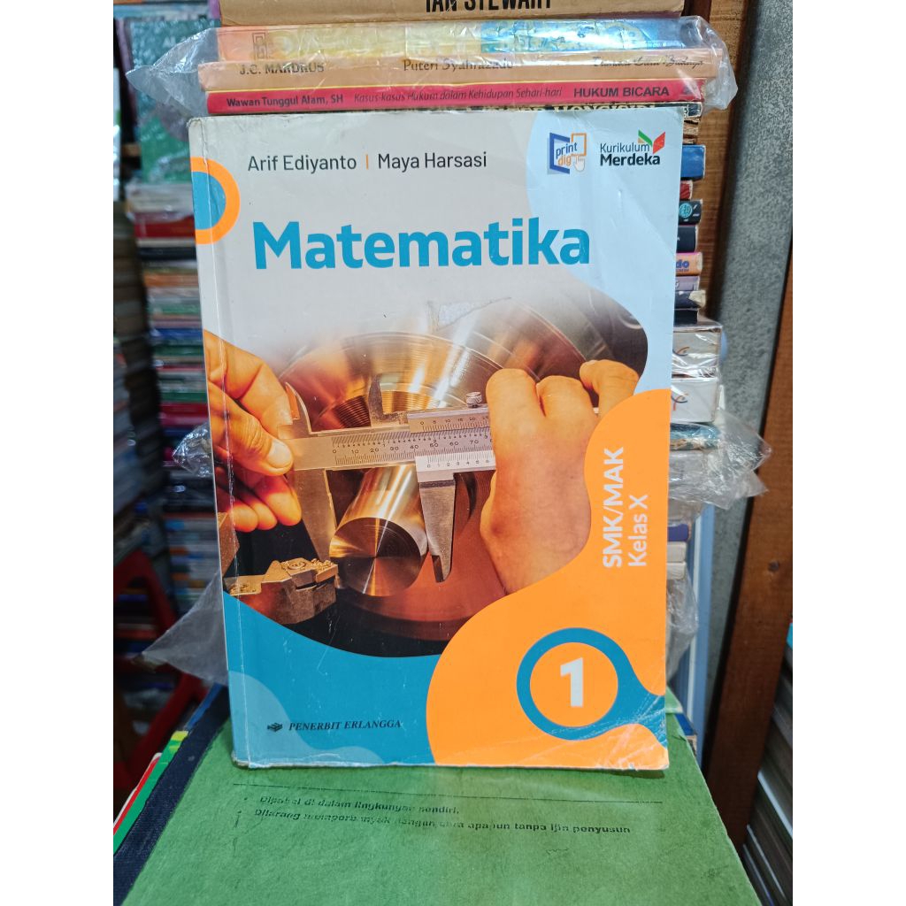 buku bekas. Matematika. kelas 1 SMK. erlangga. kumer