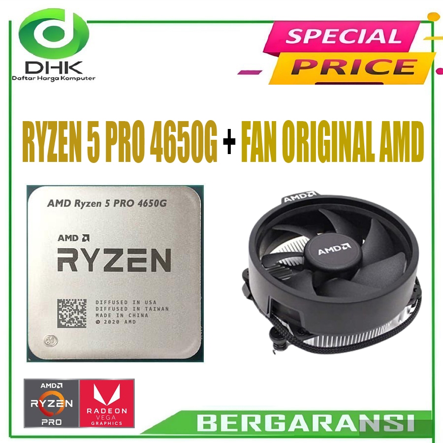 AMD RYZEN 5 4650G + FAN ORIGINAL AMD