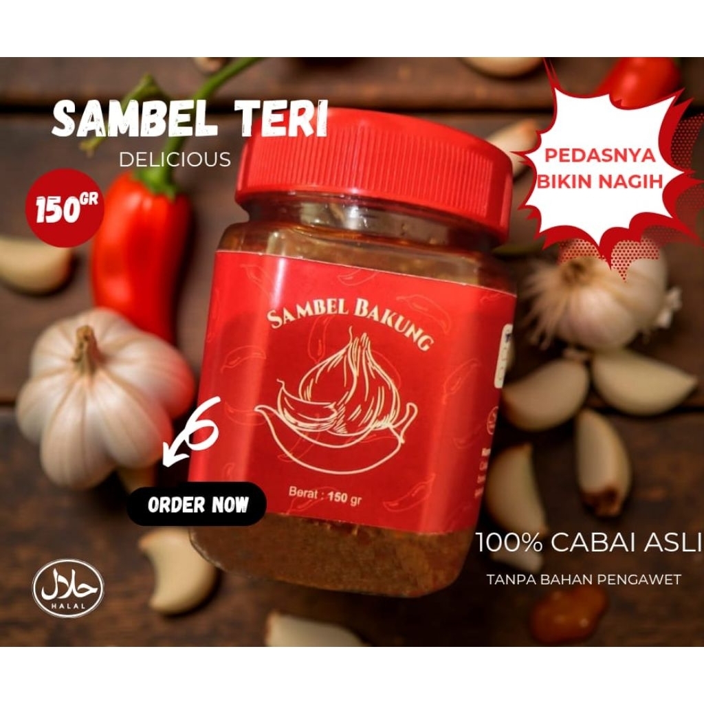 

sambal ikan teri pedas/ijo gurih 150gr