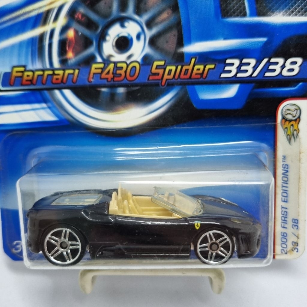 Diecast Hotwheels 1:64 FERRARI F430 SPIDER HITAM/BLACK