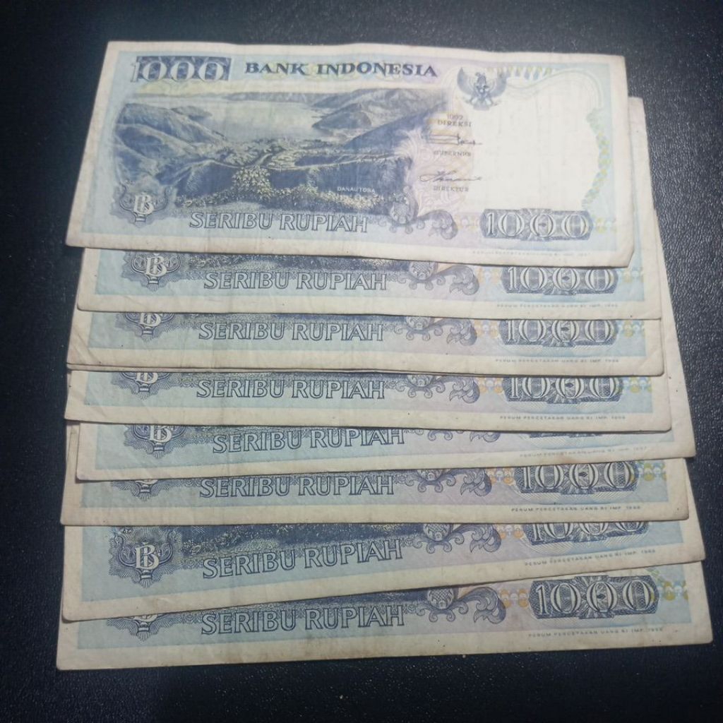 UANG KUNO 1000 LOMPAT BATU TAHUN 1992