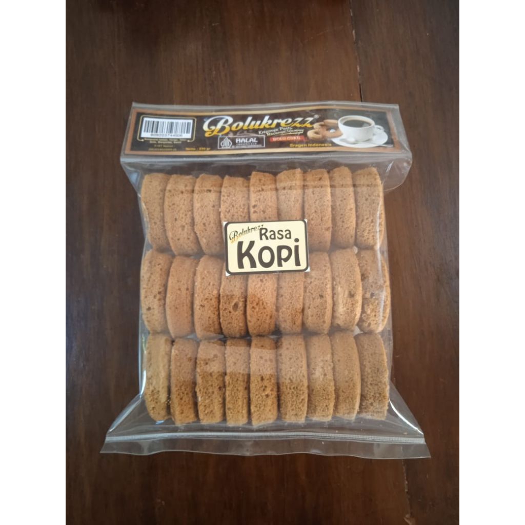 

Bolukrezz Rasa Kopi 240 Gr Isi 24 butir Bolu Kering