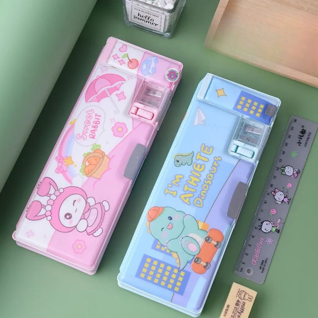 

Tempat Pensil Magnet Karakter Sanrio Melody dengan Rautan Pensil
