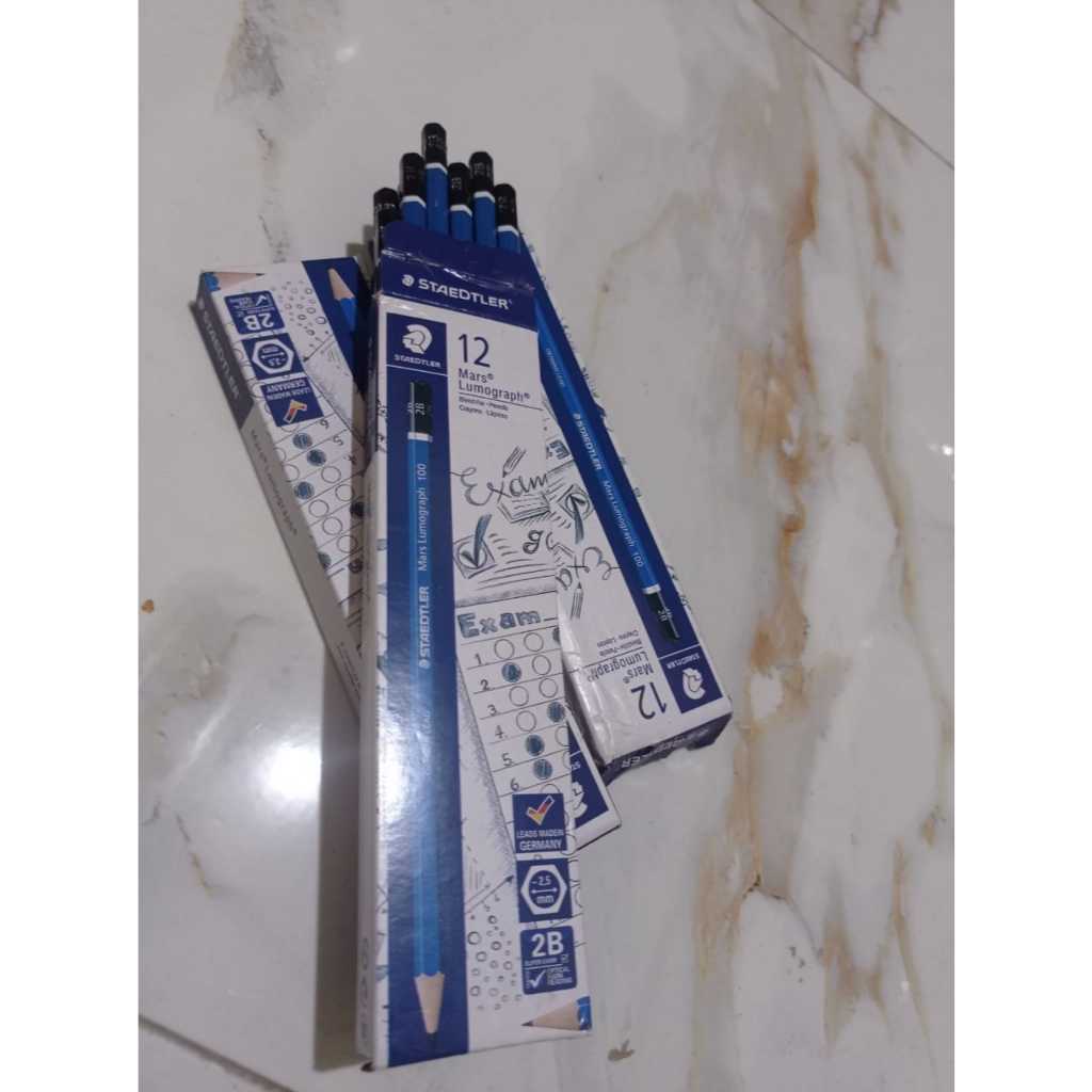 

PENSIL 2B STAEDTLER BIRU MARS LUMOGRAPH (PCS) / STAEDTLER Mars Lumograph