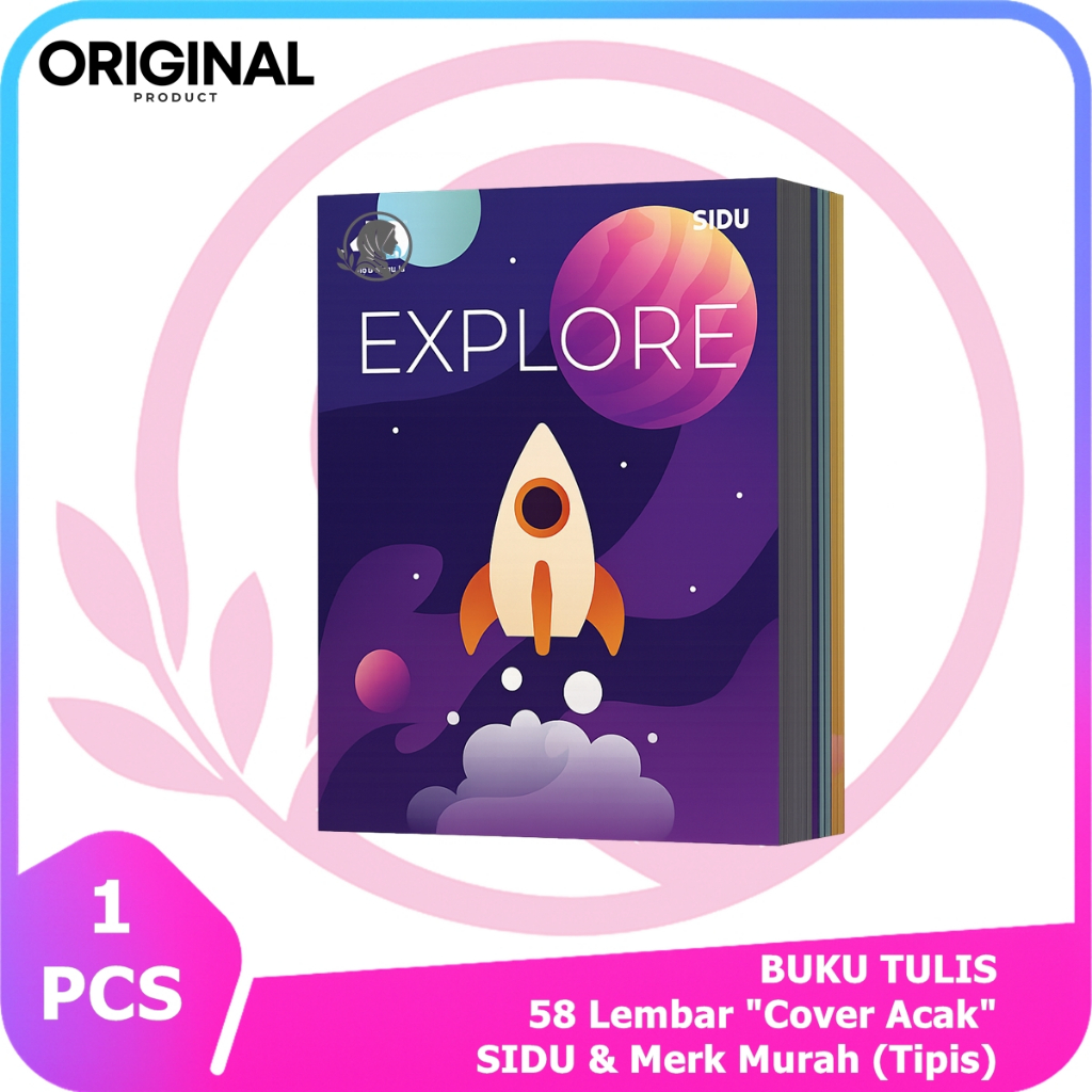 

Buku Tulis 58 Lembar isi 10 pcs SIDU & Merk Murah