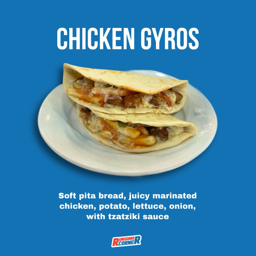

Greek Chicken Gyros with Tzatziki Sauce
