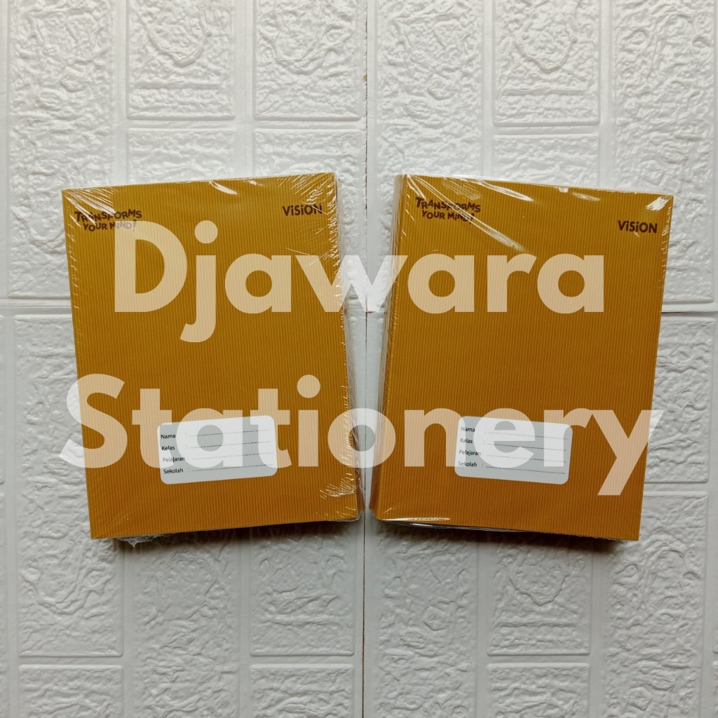 

SATU PACK (10 PCS) Buku Tulis Vision Sampul 38 Lembar