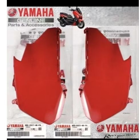 BODY COWLING NMAX NEW WARNA MERAH GLOSY SET KIRI KANAN KODE B6H-F8351-00-PA B6H-F8377-00-PA