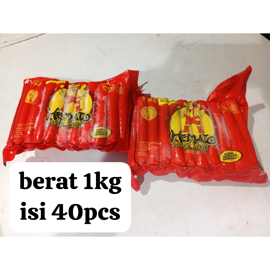 

Sosis Sapi Hemato 1 Kg Isi 40 pcs