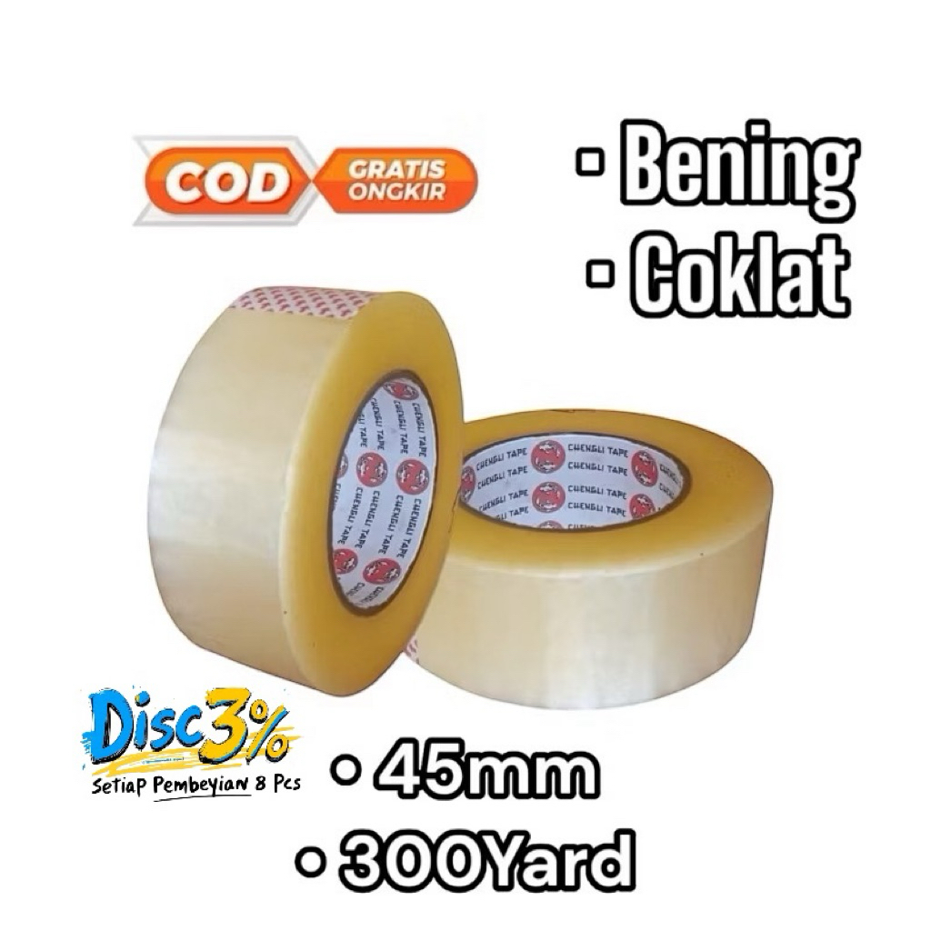 

LAKBAN 300YARD | LAKBAN JUMBO 200 YARD & 300YARD BENING COKLAT UKURAN REAL