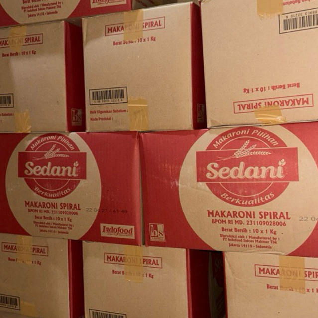 

Spiral Sedani 1 Dus isi 1 kg x 10 Sekutel