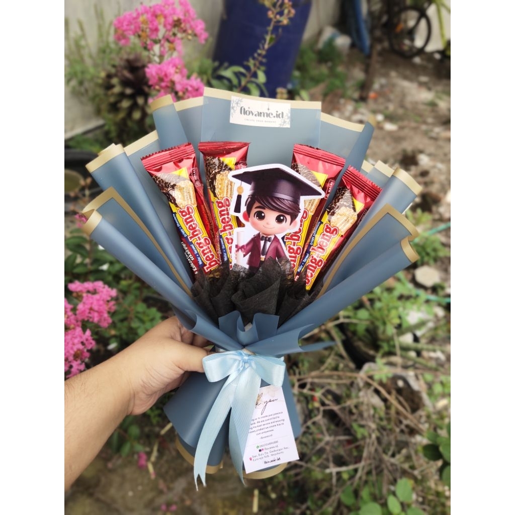 

Buket Snack Wisuda | Buket Wisuda TK | Buket Beng-Beng