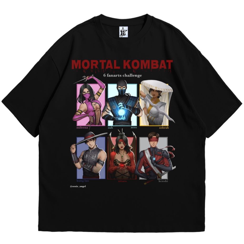 KAOS VINTAGE VIDEO GAME MORTAL COMBAT | T-SHIRT COMBED PREMIUM 24s | PRIA DAN WANITA
