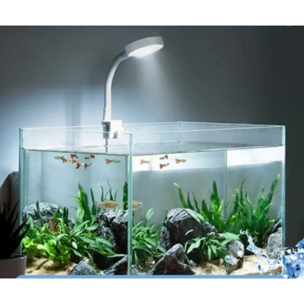 LAMPU LED JEPIT 3 MODE WARNA CLIP FLEKSIBEL AQUARIUM AQUASCAPE