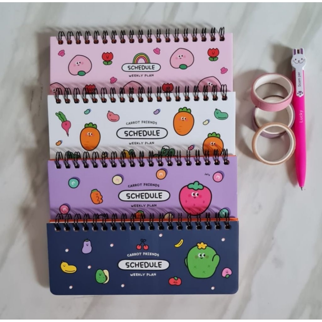 

Schedule Weekly Planner Carrot & Friends