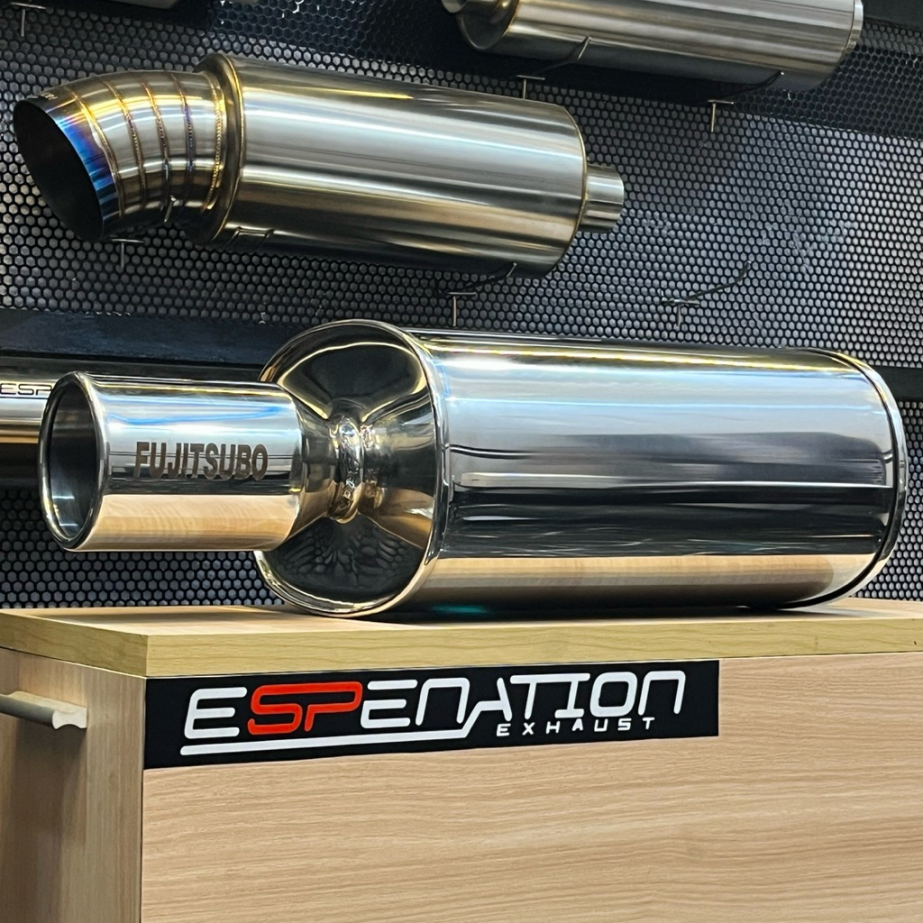 knalpot Fujitsubo tengah stainles - muffler fujitsubo big size