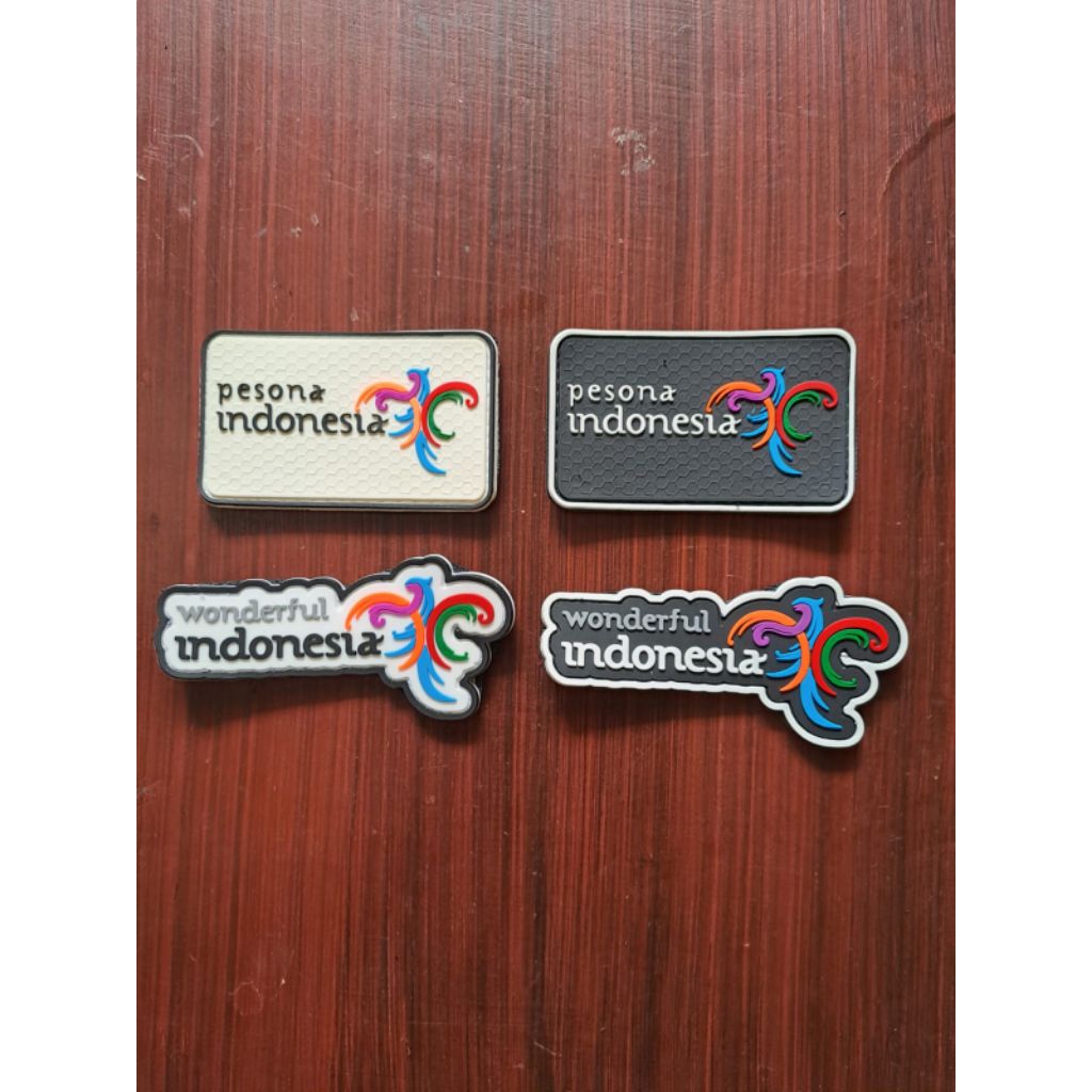 Patch rubber wonderful/pesona indonesia